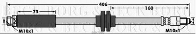 BORG & BECK bbh7080 -  Тормозной шланг